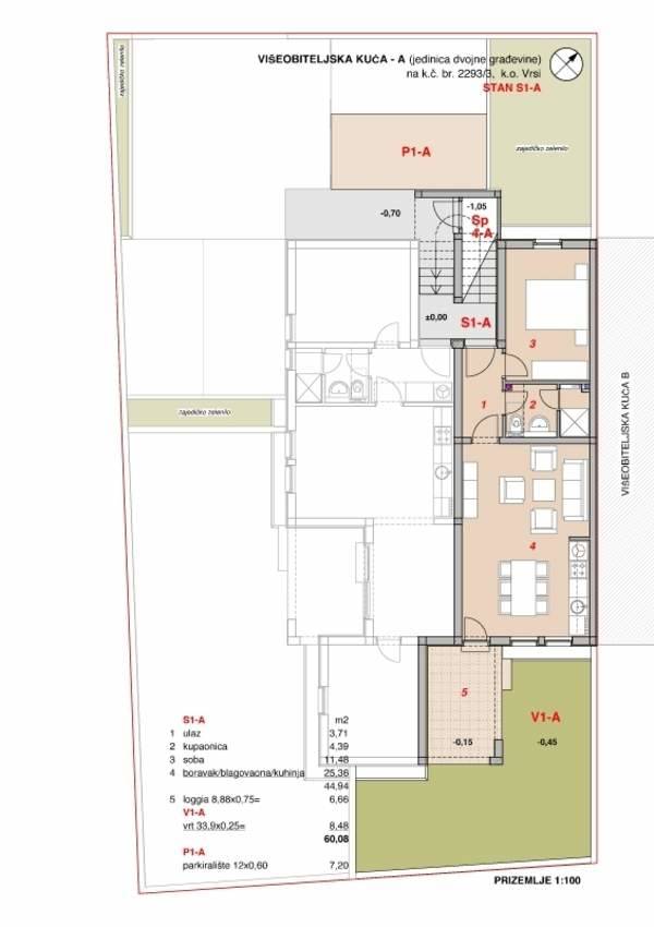 Thetabiz™ poslovne usluge: Apartman S1-A sa 51.6 m² prostora, SKU:S1-As Thetabiz™ poslovne usluge: Apartman S1-A sa 51.6 m² prostora, SKU:S1-As