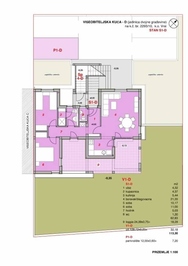 Thetabiz™ poslovne usluge: Apartman S1-D sa 81.12 m² prostora, SKU:S1-Ds Thetabiz™ poslovne usluge: Apartman S1-D sa 81.12 m² prostora, SKU:S1-Ds