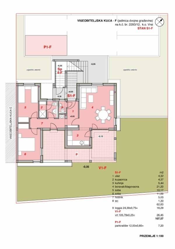 Thetabiz™ poslovne usluge: Apartman S1-F sa 81.12 m² prostora, SKU: S1-Fs