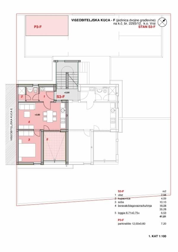 Thetabiz™ poslovne usluge: Apartman S3-F sa 41.81 m² prostora, SKU: S3-Fs Thetabiz™ poslovne usluge: Apartman S3-F sa 41.81 m² prostora, SKU: S3-Fs