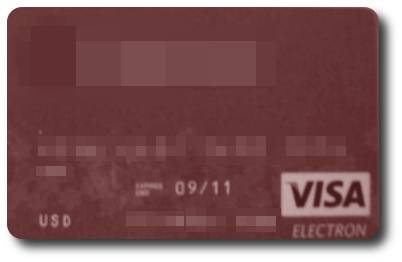 Anonimna ATM debitna kartica - VISA Electron ili Maestro