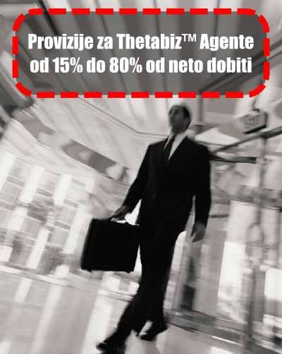 Provizije za Thetabiz™ Agente su do 80% od neto zarade Provizije za Thetabiz™ Agente su do 80% od neto zarade