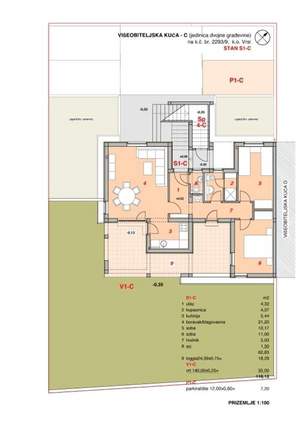 Apartman S1-C sa 81.12 m² prostora, SKU: S1-Cs