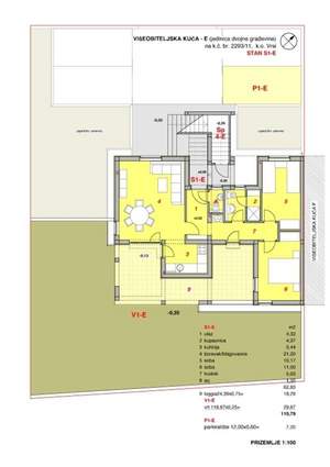 Apartman S1-E sa 81.12 m² prostora, SKU: S1-Es