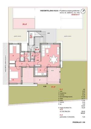 Apartman S1-F sa 81.12 m² prostora, SKU: S1-Fs
