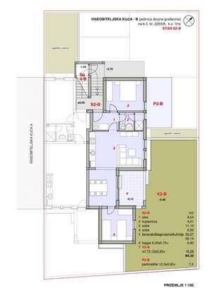 Apartman S2-B sa 66.04 m² prostora, SKU: S2-Bs