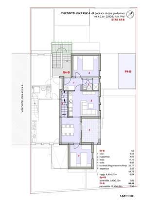 Apartman S4-B sa 72.85 m² prostora, SKU: S4-Bs