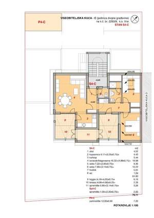 Apartman S4-C sa 73.61 m² prostora, SKU: S4-Cs